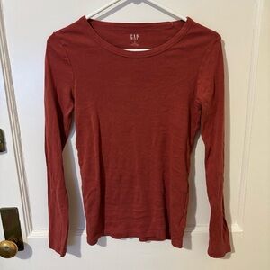 GAP Women's Rust Long Sleeve Tee